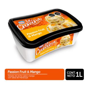 Helado La Cremería passion fruit y mango 1 L | Unimarc