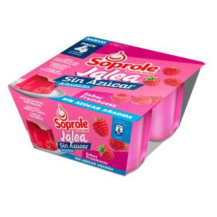 Jalea Soprole sin azúcar frambuesa 4 un de 110 g | Unimarc