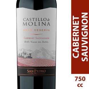 Vino Castillo de Molina gran reserva cabernet sauvignon 750 cc