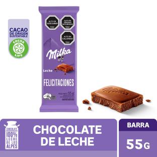 Chocolate Milka leche mensajes 55 g | Unimarc